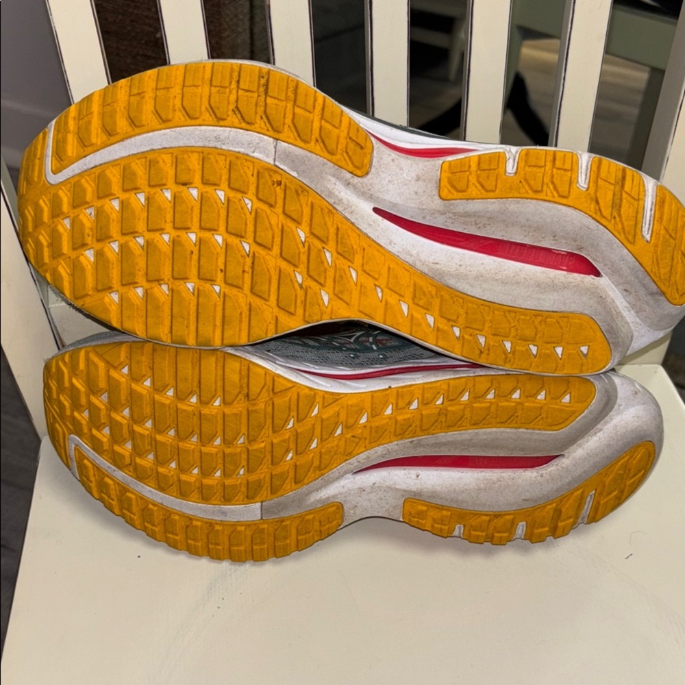 Mizuno Wave Inspire XX Blue Gray and Red Athletic Shoes - Picture 7 of 11